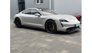 Кованые двухкомпонентные диски 21" с карбоном на Porsche Taycan + датчики давления 5Q0998270D